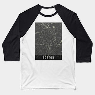 boston map Baseball T-Shirt